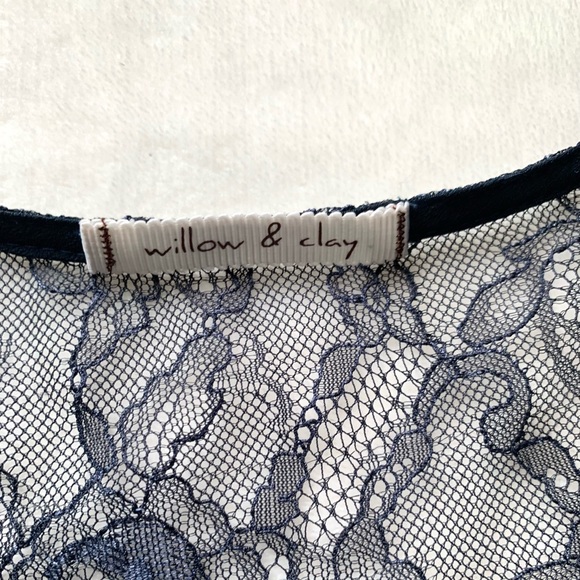 Willow and Clay Long Sleeve Lac Romper Shorts - Picture 2 of 9